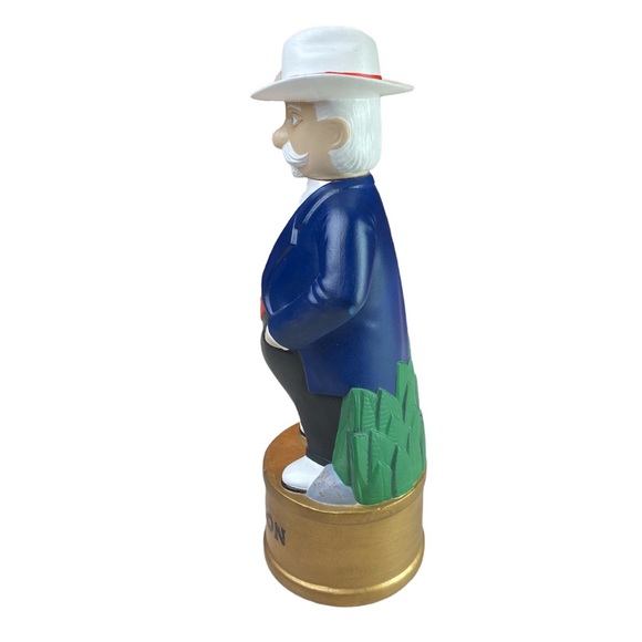 Bourbon Decanter Man Cowboy Gentleman Ceramic 12" Tall Vintage Colonel Cigar - Picture 2 of 8